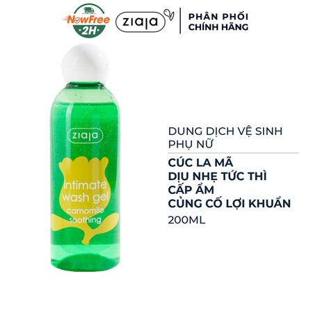 01Dung Dịch Vệ Sinh Phụ Nữ Ziaja Từ Cúc La Mã 200ml 01