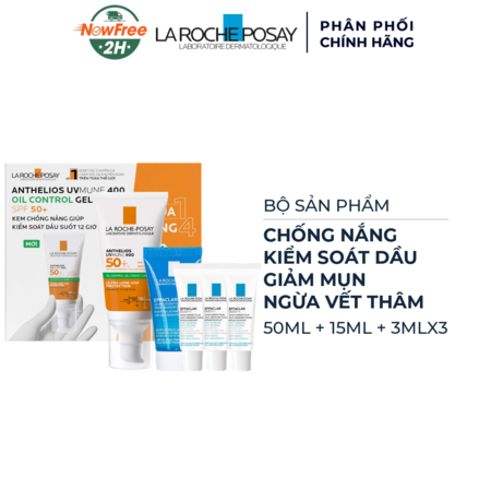 Bộ La Roche-Posay Chống Nắng, Giảm Mụn, Ngừa Vết Thâm 5 Món 01