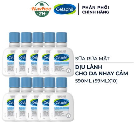 Combo 10 Sữa Rửa Mặt Cetaphil Dịu Lành Cho Da Nhạy Cảm 59ml 01