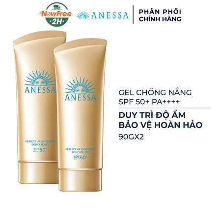Combo 2 Gel Chống Nắng Anessa Dưỡng Ẩm Bảo Vệ Hoàn Hảo 90g (Mới) 01