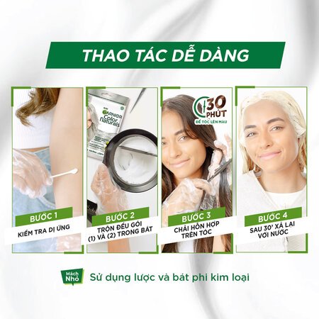 Combo 2 Kem Nhuộm Tóc Garnier 3 Darkest Brown – Nâu Tự Nhiên 30g 03
