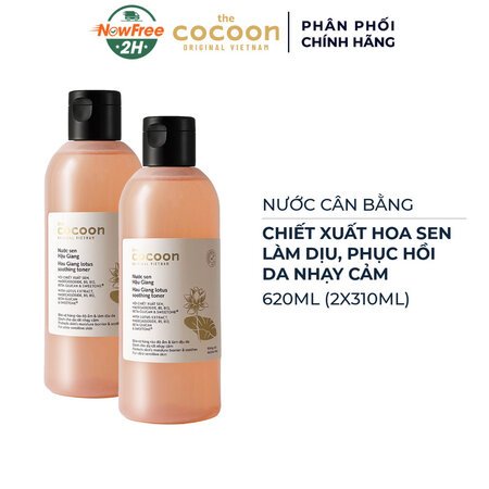 Combo 2 Nước Cân Bằng Cocoon Sen Hậu Giang Làm Dịu Da Nhạy Cảm 310ml 01