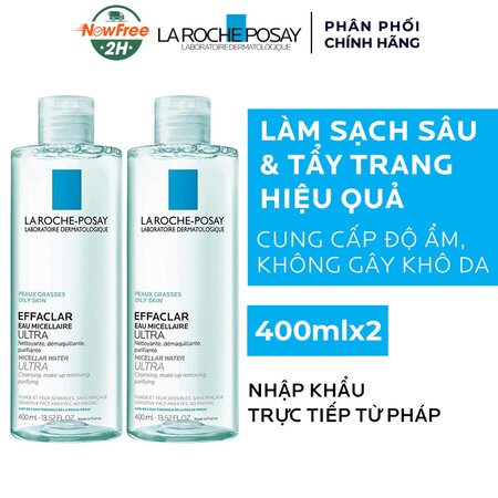 Combo 2 Nước Tẩy Trang La Roche-Posay Cho Da Dầu, Nhạy Cảm 400ml 01
