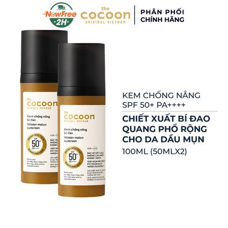 Combo 2 Sữa Chống Nắng Cocoon Bí Đao Quang Phổ Rộng 50ml 01