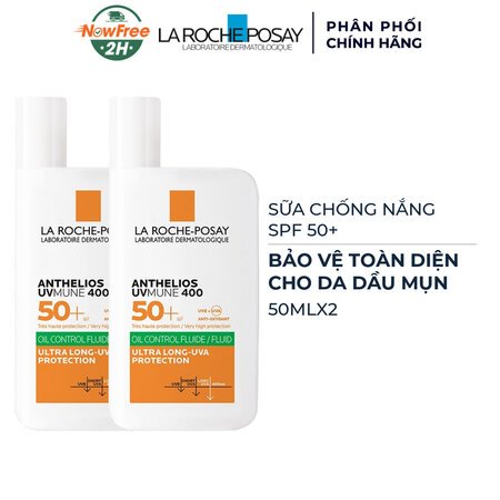 Combo 2 Sữa Chống Nắng La Roche-Posay Cho Da Dầu Mụn 50ml 01