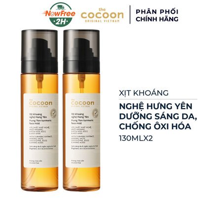 Combo 2 Xịt Khoáng Cocoon Nghệ Hưng Yên Sáng Da 130ml 01