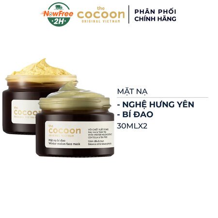 Combo Cocoon Mặt Nạ Nghệ Hưng Yên + Mặt Nạ Bí Đao 30mlx2 01