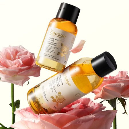 Combo Cocoon Nước Tẩy Trang + Dầu Tẩy Trang Hoa Hồng Cấp Ẩm Da 310ml+140ml 03