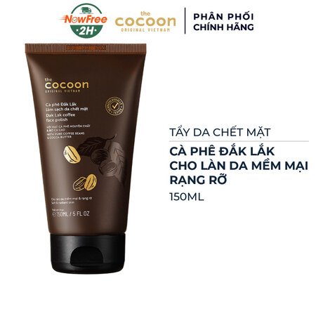 Combo Cocoon Tẩy Da Chết Mặt 150ml & Môi Từ Cà Phê Đắk Lắk (Không Hộp) 5g 04