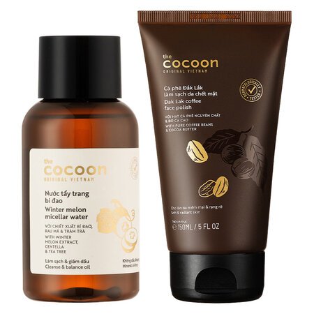 Combo Cocoon Tẩy Da Chết Mặt Cà Phê Đắk Lắk 150ml + Nước Tẩy Trang Bí Đao 140ml 05