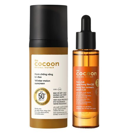 Combo Cocoon Tinh Chất Nghệ Hưng Yên x2.2 30ml + Sữa Chống Nắng Bí Đao 50ml 03