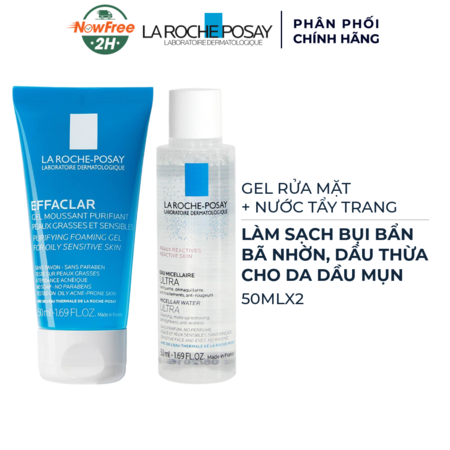 Combo La Roche-Posay Làm Sạch Sâu Double Cleansing Da Dầu 01