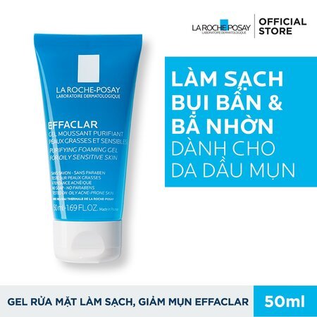 Combo La Roche-Posay Nước Tẩy Trang Da Nhạy Cảm 400ml + Gel Rửa Mặt Da Dầu Mụn 50ml 04