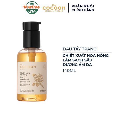 Dầu Tẩy Trang Cocoon Chiết Xuất Hoa Hồng 140ml 02
