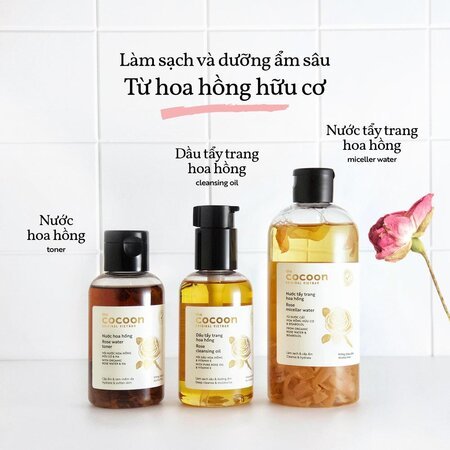 Dầu Tẩy Trang Cocoon Chiết Xuất Hoa Hồng 140ml 06