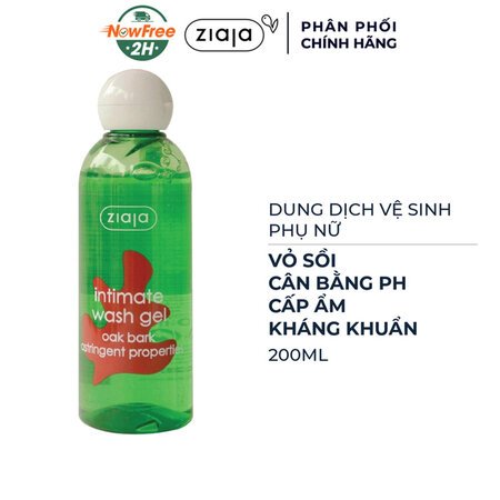 Dung Dịch Vệ Sinh Phụ Nữ Ziaja Từ Vỏ Sồi 200ml 01