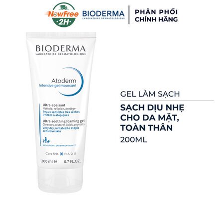 Gel Làm Sạch Bioderma Cho Da Rất Khô & Viêm Da Cơ Địa 200ml 01