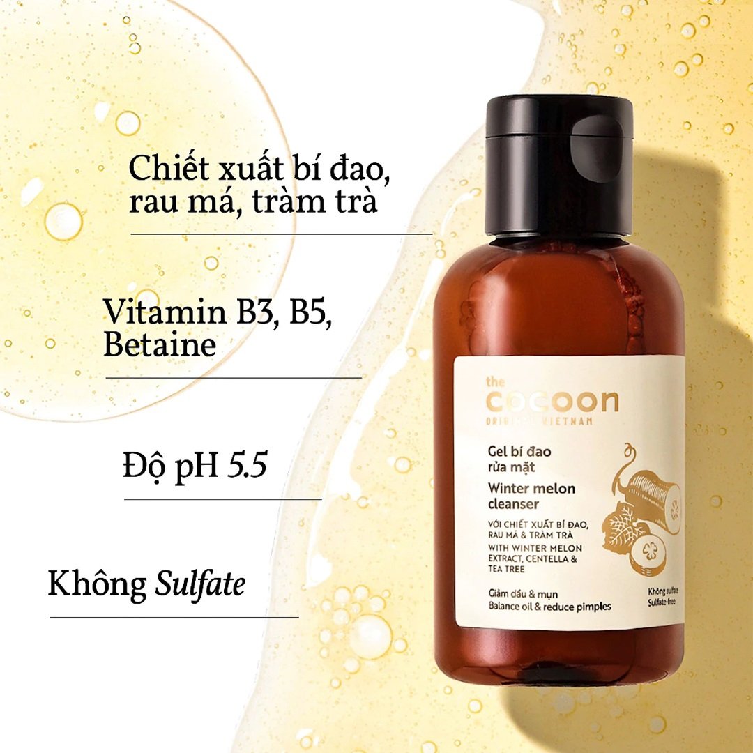 Gel Rửa Mặt Cocoon Bí Đao Giúp Giảm Dầu & Mụn 310ml 01