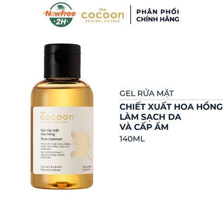 Gel Rửa Mặt Cocoon Chiết Xuất Từ Hoa Hồng 140ml 01