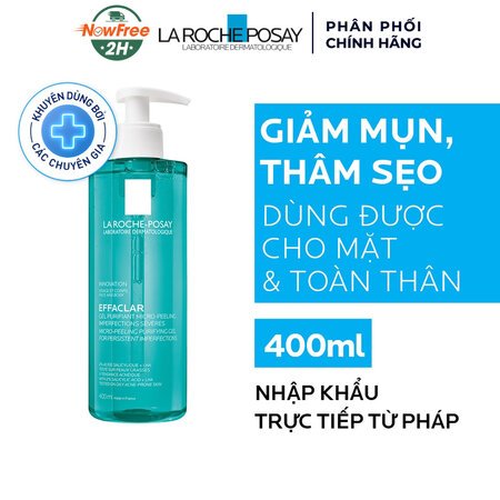 Gel Rửa Mặt & Tắm La Roche-Posay Làm Sạch & Giảm Mụn 400ml 01