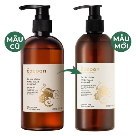 Gel Tắm Bí Đao Cocoon Làm Giảm Mụn Lưng 310ml 03