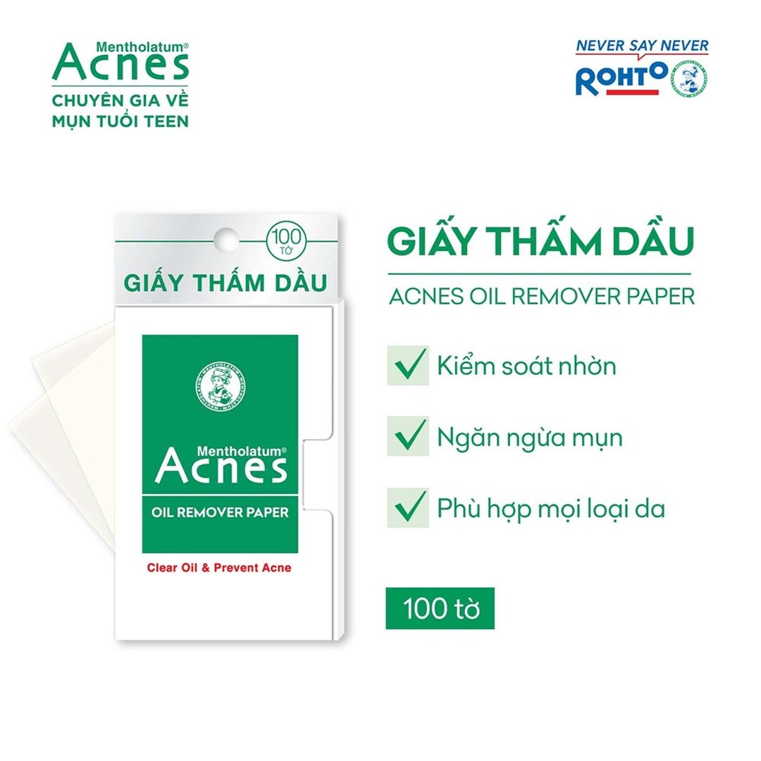Giấy Thấm Dầu Acnes Kiểm Soát Nhờn, Ngừa Mụn 25 Tờ 02