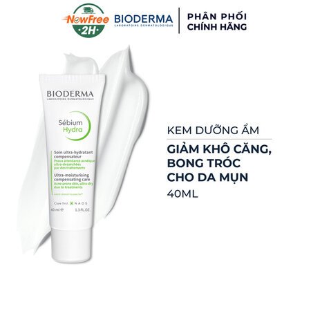 Kem Dưỡng Ẩm Bioderma Giảm Khô Căng, Bong Tróc Da Mụn 40ml 01