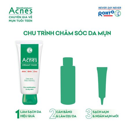 Kem Rửa Mặt Acnes Giúp Ngừa Mụn 100g 04