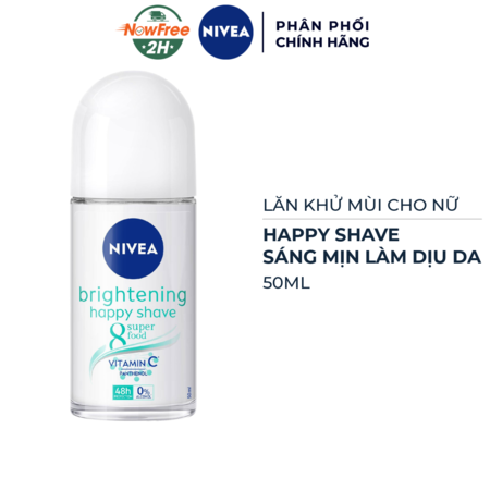 Lăn Khử Mùi Nivea Happy Shave Sáng Mịn Làm Dịu Da 50ml 01