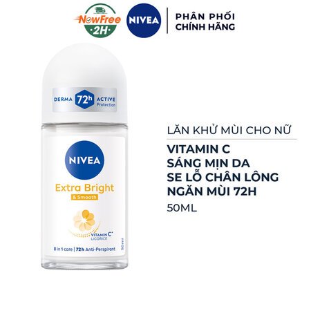 Lăn Khử Mùi Nivea Sáng Mịn Se Khít Lỗ Chân Lông 50ml 01