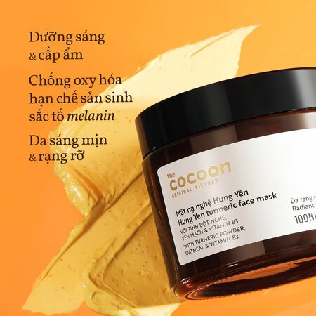 Mặt Nạ Nghệ Hưng Yên Cocoon Giúp Da Rạng Rỡ Mịn Màng 30ml 05
