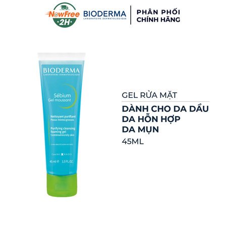 [Mini] Gel Rửa Mặt Bioderma Dành Cho Da Dầu & Hỗn Hợp 45ml 01