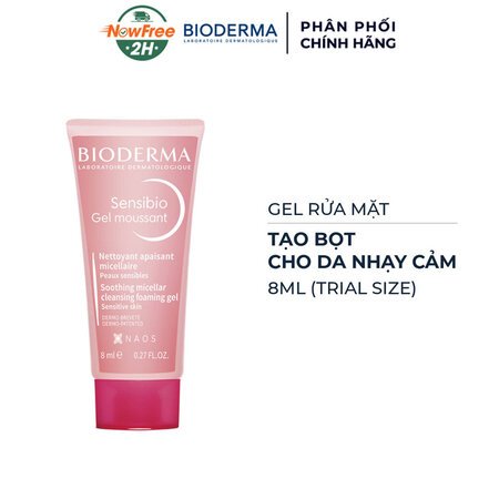 [Mini] Gel Rửa Mặt Bioderma Tạo Bọt Cho Da Nhạy Cảm 8ml 01