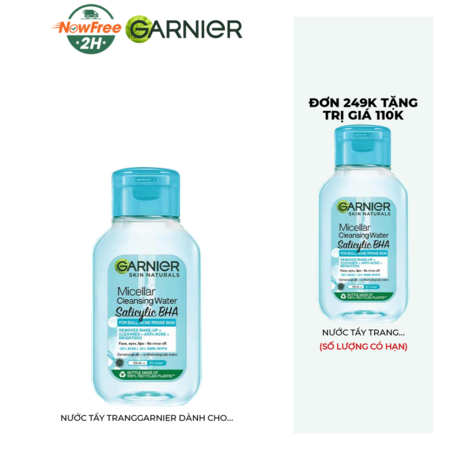 [Mini] Nước Tẩy Trang Garnier Dành Cho Da Dầu Và Mụn 50ml 01