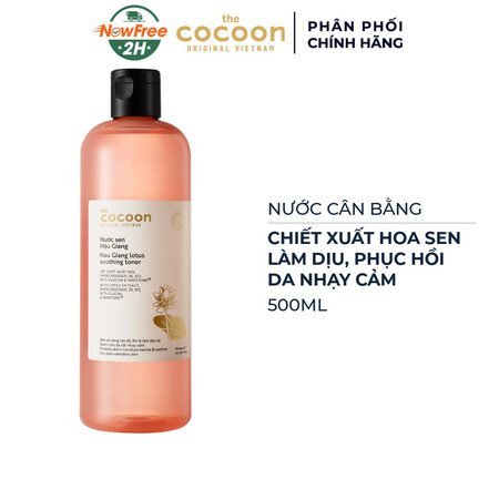 Nước Cân Bằng Cocoon Sen Hậu Giang Làm Dịu Da Nhạy Cảm 500ml 01