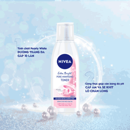 Nước Hoa Hồng Nivea Dưỡng Sáng Da, Hỗ Trợ Se Khít Lỗ Chân Lông 200ml 02