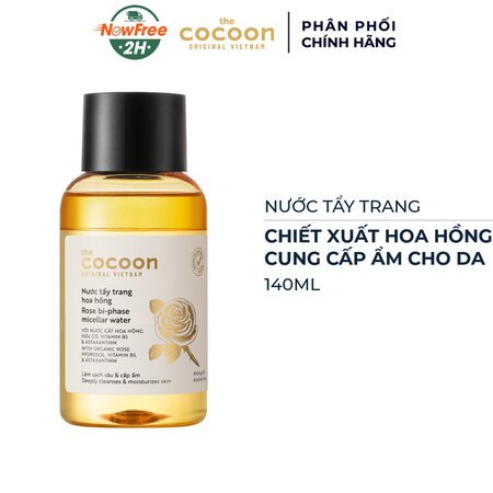 Nước Tẩy Trang Cocoon Hoa Hồng Cấp Ẩm Da 140ml 01