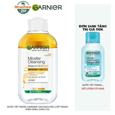 Nước Tẩy Trang Garnier Làm Sạch Sâu Lớp Trang Điểm 125ml (Mẫu Cũ) 01