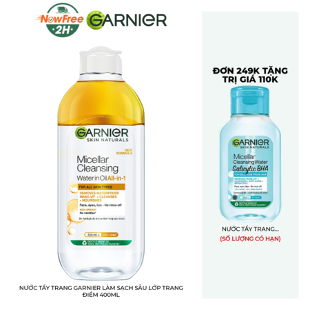 Nước Tẩy Trang Garnier Làm Sạch Sâu Lớp Trang Điểm 400ml 01