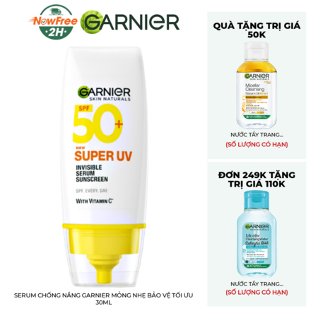 Serum Chống Nắng Garnier Mỏng Nhẹ Bảo Vệ Tối Ưu 30ml 01