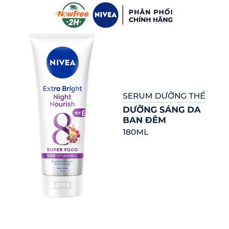 Serum Dưỡng Thể Nivea Sáng Da Ban Đêm 180ml 01