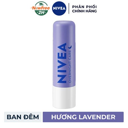Son Dưỡng Môi Nivea Ban Đêm Lavender Cấp Ẩm Phục Hồi 4.8g 01