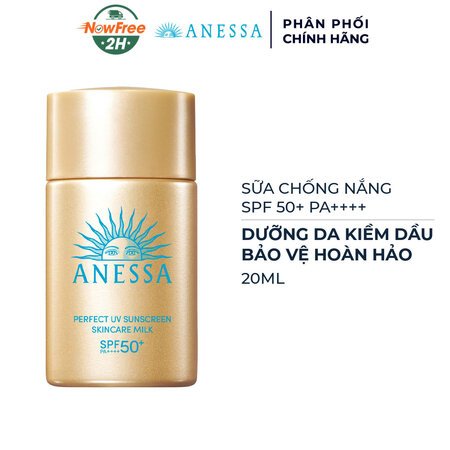 Sữa Chống Nắng Anessa Dưỡng Da Kiềm Dầu 20ml (Mới) 01