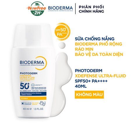 Sữa Chống Nắng Bioderma Phổ Rộng Ráo Mịn – Không Màu 40ml 01