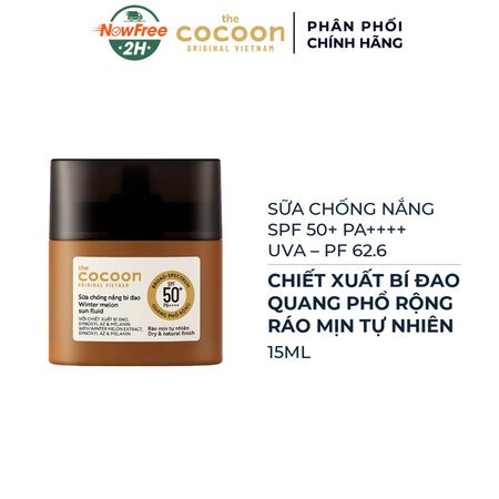 Sữa Chống Nắng Cocoon Chiết Xuất Bí Đao Quang Phổ Rộng 15ml 01