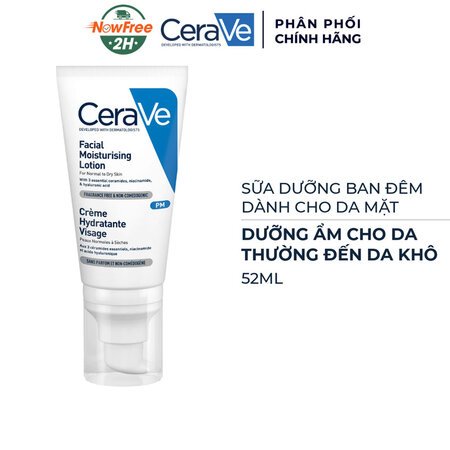 Sữa Dưỡng Ẩm Ban Đêm CeraVe Dành Cho Da Mặt 52ml 01