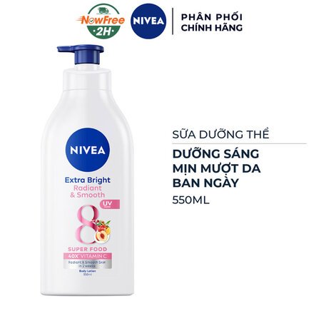 Sữa Dưỡng Thể Nivea Mịn Mượt Sáng Da Ban Ngày 550ml 01