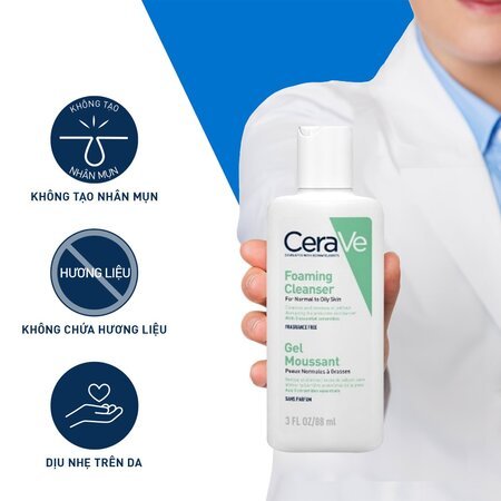 Sữa Rửa Mặt CeraVe Cho Da Thường Đến Khô 88ml 0