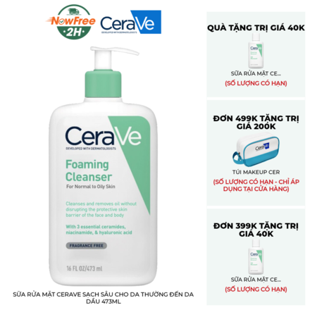 Sữa Rửa Mặt Cerave Cho Da Dầu Mụn 473ml 01