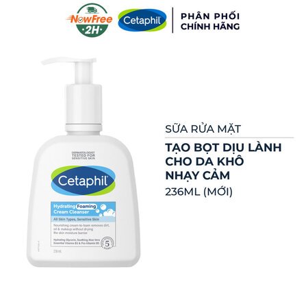Sữa Rửa Mặt Cetaphil Tạo Bọt Dịu Lành Cho Da Nhạy Cảm 236ml 01